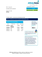 Affinity Water Utility Bill - Custom Fake, Replica, Novelty Utility Bills