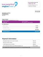 Anglian Water Utility Bill - Custom Fake, Replica, Novelty Utility Bills