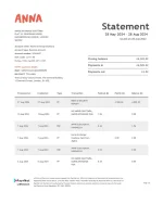 Anna Bank Statement - Replacement Documents - Custom Fake, Replica, Novelty Bank Statements
