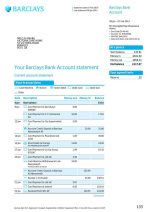 Barclays Bank Statement - Custom Fake, Replica, Novelty Bank Statements