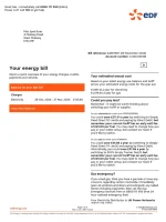 EDF Energy Utility Bill - Custom Fake, Replica, Novelty Utility Bills