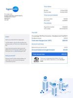 Hyperoptic Utility Bill - Custom Fake, Replica, Novelty Utility Bills