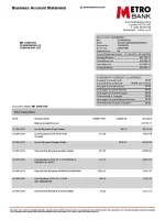 Metro Bank Statement - Custom Fake, Replica, Novelty Bank Statements