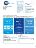Southern Water Utility Bill - Custom Fake, Replica, Novelty Utility Bills
