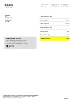 TalkTalk Utility Bill - Custom Fake, Replica, Novelty Utility Bills