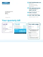 Yorkshire Water Utility Bill - Custom Fake, Replica, Novelty Utility Bills